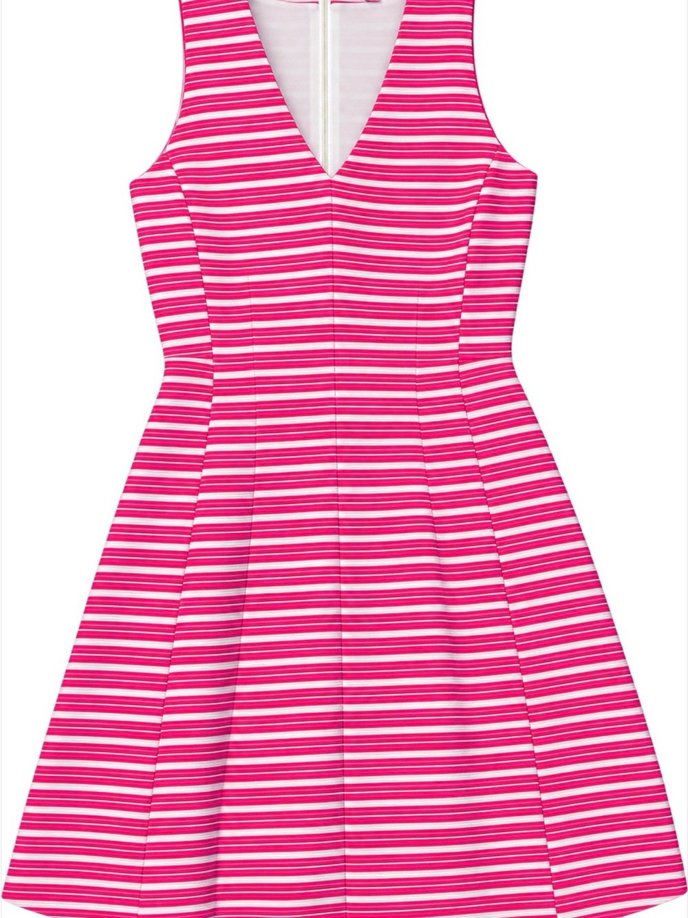 Lilly Pulitzer Briana Dress Capri Pink Ottoman Stripe Fit & Flare Size XL